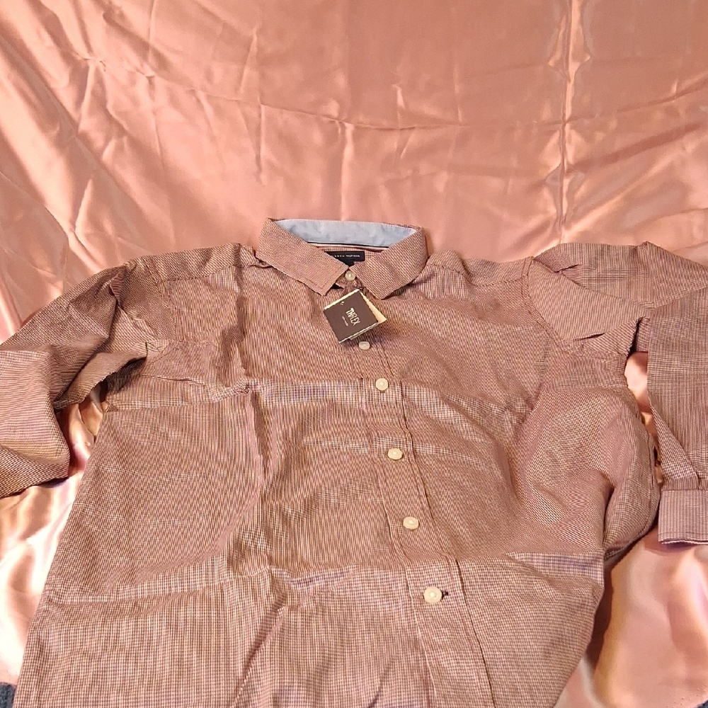 Men's Brown Checkered Shirt